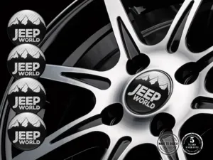 Jeep Decalcomania Cupola Custom Stile Loghi Cerchio Pregiati